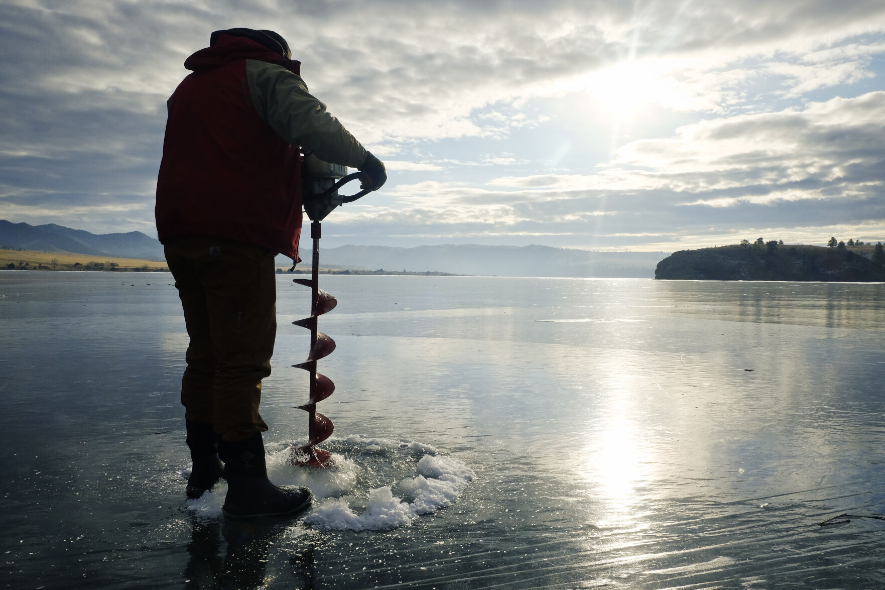 ice fishing